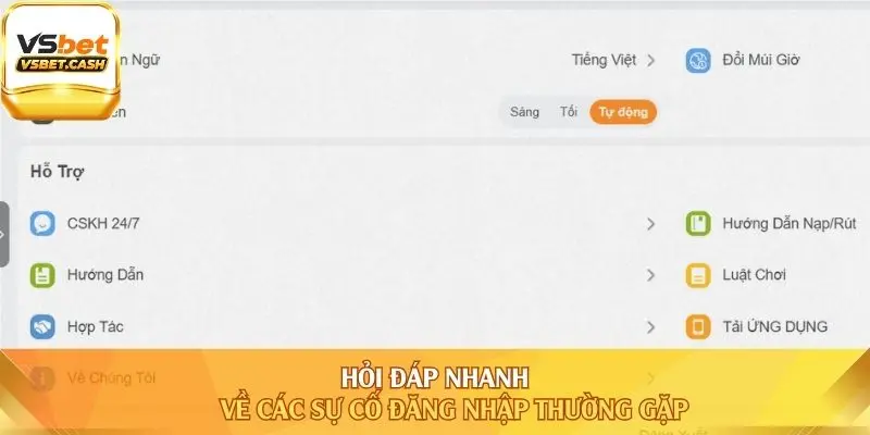 Hỏi đáp nhanh về các sự cố đăng nhập thường gặp